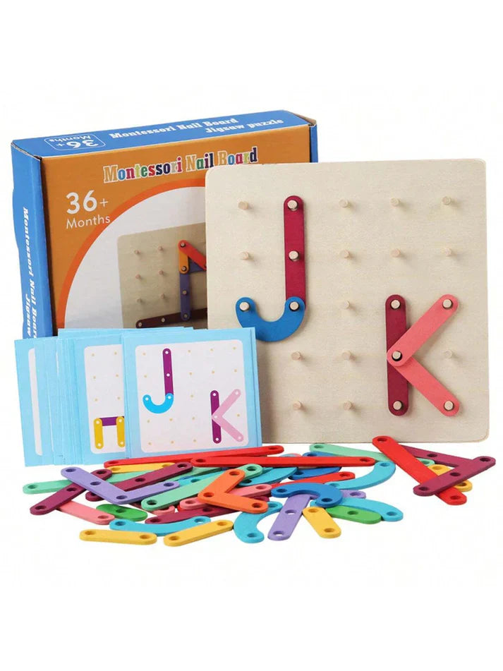 Montessori Nail Board Jigsaw Puzzle