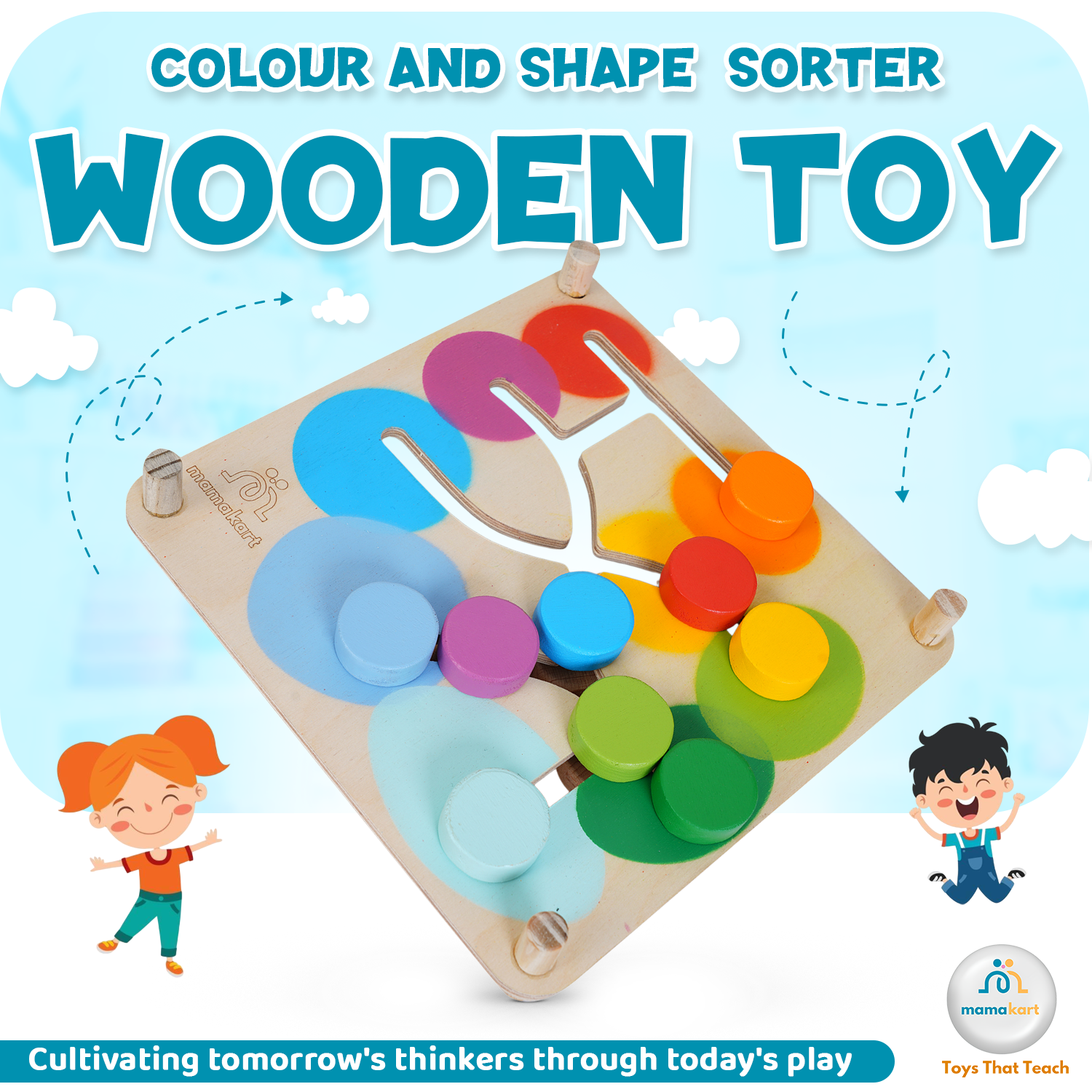 Color cum shape sorter | Mamakarttoys