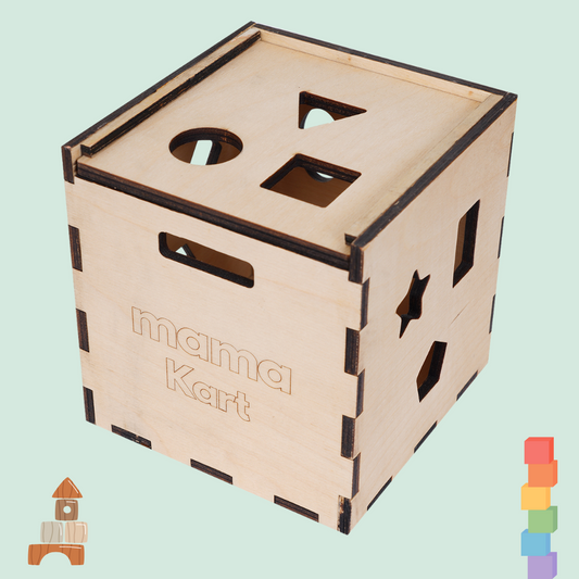 Wooden Montessori Shape sorter box For Kids