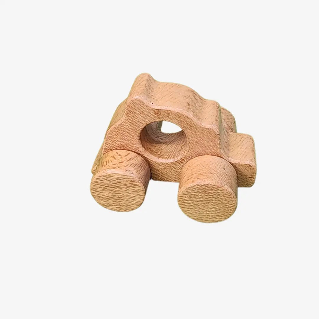 wooden puzzle truck single pic with white background 